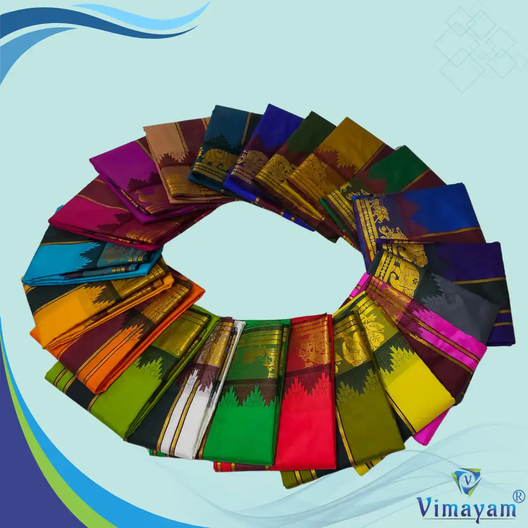 PREMIUM KARISHMA DHOTIES – SILK DHOTIES | Vimayam Dhoties